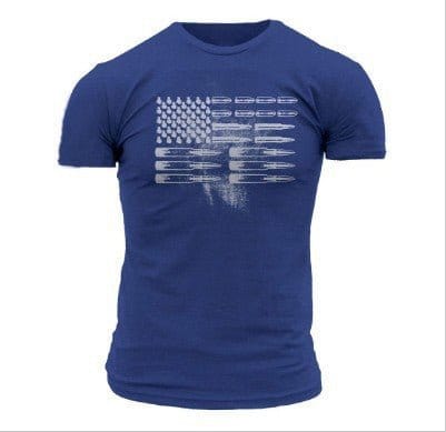 Men's 3D Printed American Flag T-shirt | Silver Fox Sales