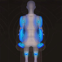 Electric Full Body Massage Chair Neck Back Waist Massage Cushion Heat & Vibrate Massage Pad as a Gift for Wife Parents 110V/220V