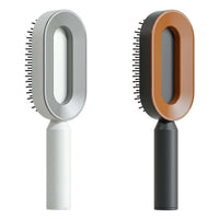 Self Cleaning Hair Brush For Women One-key Cleaning Hair Loss Airbag Massage Scalp Comb Anti-Static | Silver Fox Sales