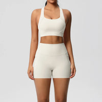 Women’s 2-Piece Pocketed Yoga Set – Sports Bra & Leggings