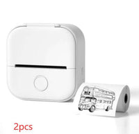 Portable Mini Thermal Label Printer Home Photo Printer Student Wrong Question Printer Bluetooth-compatible Mini Label Printer Price Tag | Silver Fox Sales
