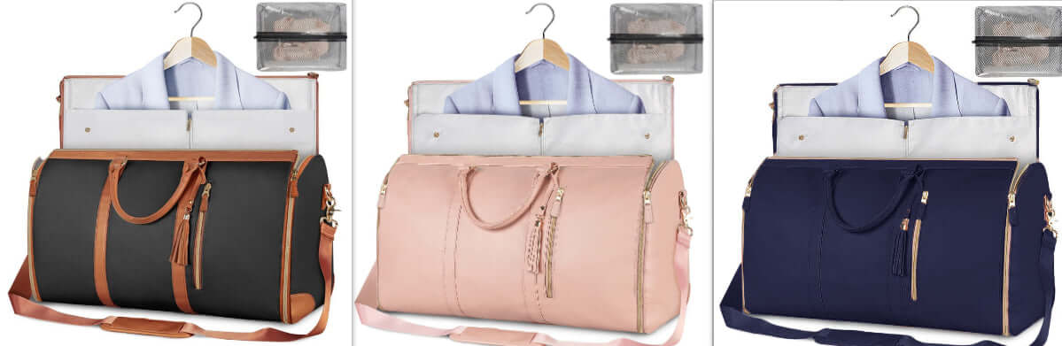 Large Capacity Travel Duffle Bag Women's Handbag Folding Suit Bag Waterproof Clothes Totes | Silver Fox Sales