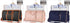 Large capacity travel duffle bag in three colors: black, pink, and navy, showcasing stylish design and ample space for travel.