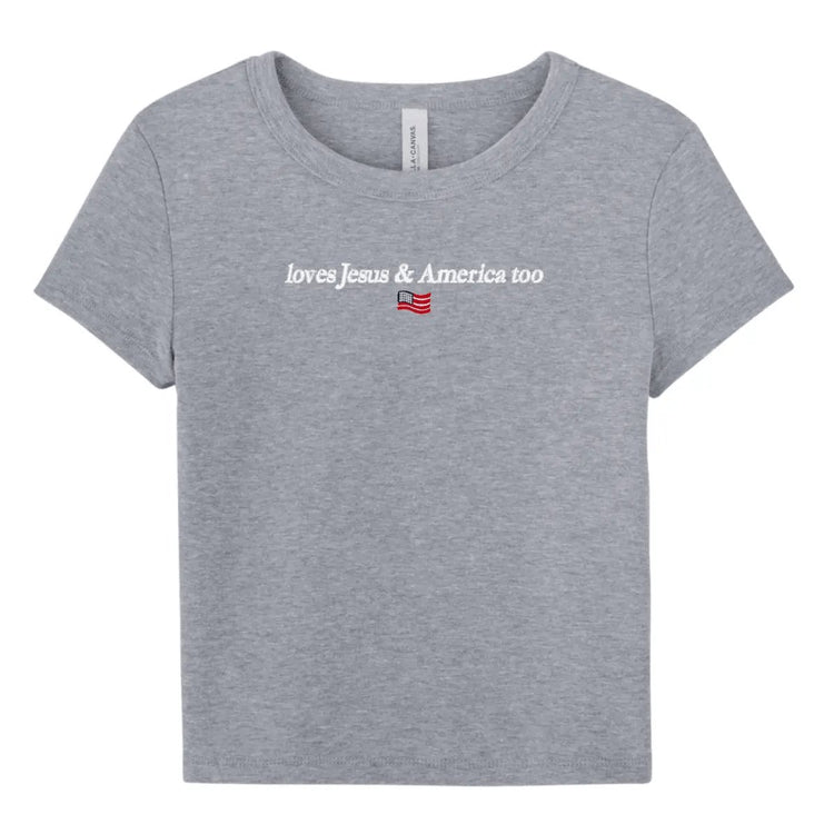 Faith & Freedom Baby Tee - Women&