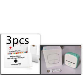 Portable Mini Thermal Label Printer Home Photo Printer Student Wrong Question Printer Bluetooth-compatible Mini Label Printer Price Tag | Silver Fox Sales