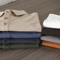 Mens Clothing Lapel Half-sleeve