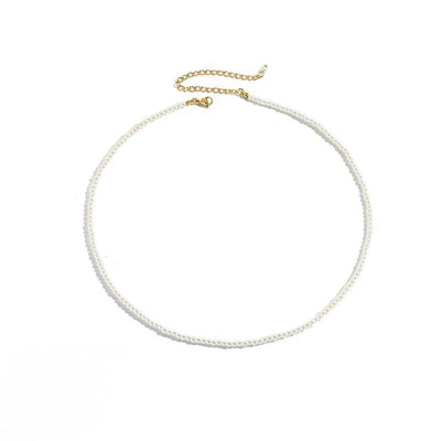 Perle Élégante Classic Pearl Choker Necklace | Silver Fox Sales
