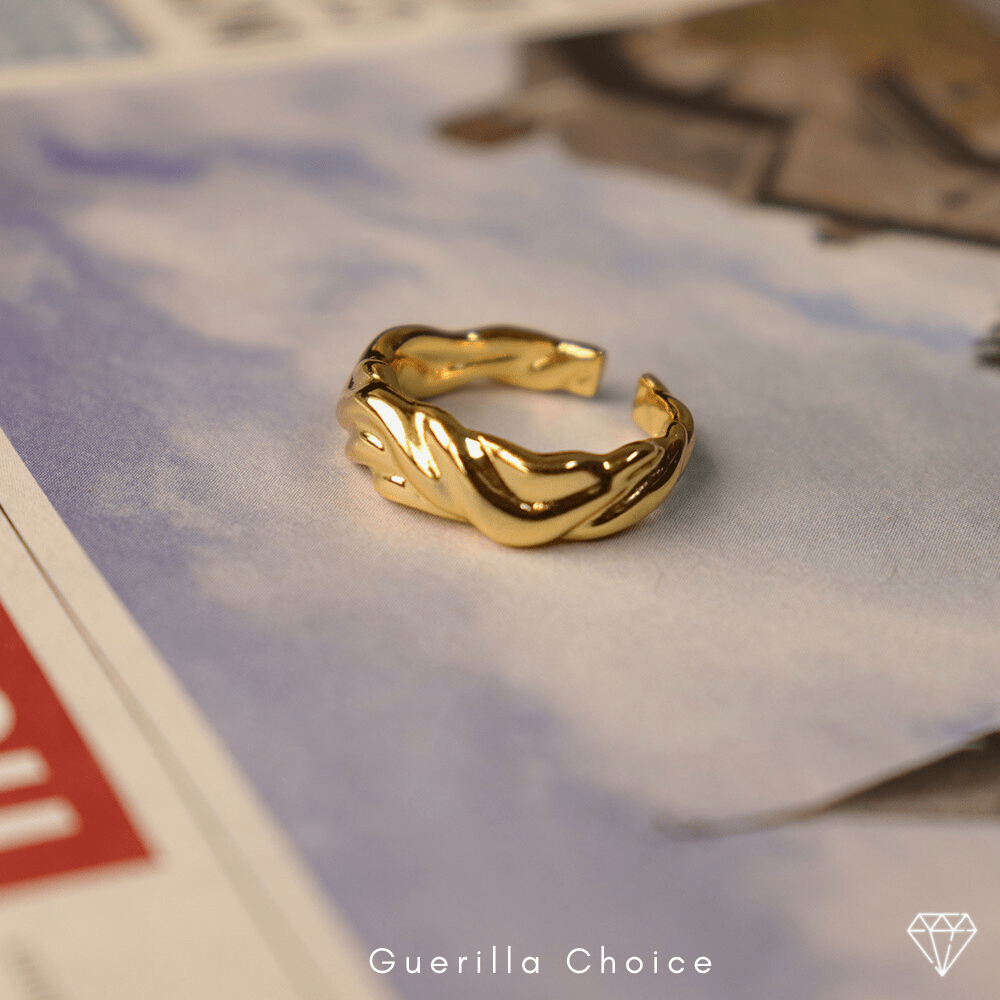 ELISE CHARM GOLD RING | Silver Fox Sales