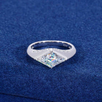 Lumière Rhombus 3.5CT Moissanite Engagement Ring | Silver Fox Sales