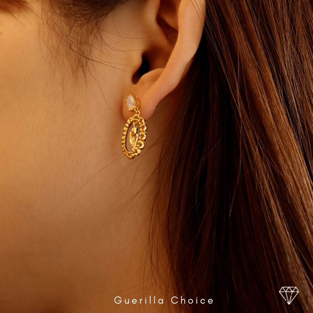 NARCISSE DAINITY 18K EARRINGS | Silver Fox Sales