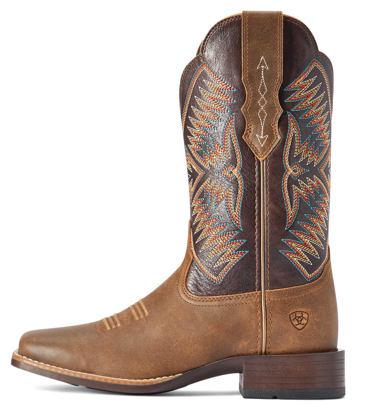 Ariat Women's Odessa StretchFit Western Boot – Fateful Brown, Wide Square Toe