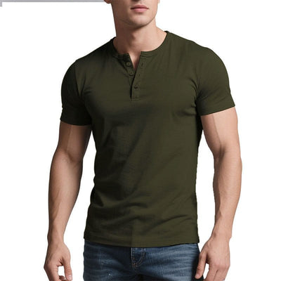 Mens Solid-Color Casual Crew-Neck Short-Sleeve | Silver Fox Sales