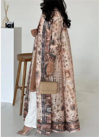 Women's Elegant Flowy Cardigan – Lightweight Polyester Robe Style | Silver Fox Sales