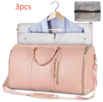 Large Capacity Travel Duffle Bag Women's Handbag Folding Suit Bag Waterproof Clothes Totes | Silver Fox Sales