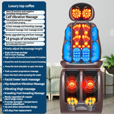 Electric Full Body Massage Chair Neck Back Waist Massage Cushion Heat & Vibrate Massage Pad as a Gift for Wife Parents 110V/220V