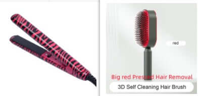 Self Cleaning Hair Brush For Women One-key Cleaning Hair Loss Airbag Massage Scalp Comb Anti-Static | Silver Fox Sales