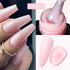 7ML Fiber Rubber Base Gel for Broken Nail Repaired Fiberglass Clear Quick Building UV Construction Gel Soak off Varnish