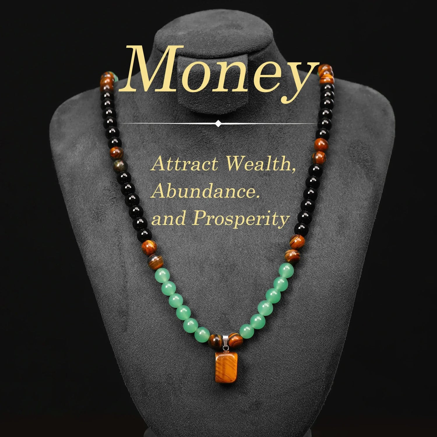 Money Bracelet with Black Onyx and Tiger&