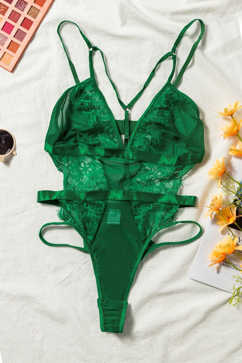 Women's Lace Mesh Teddy Bodysuit | Silver Fox Sales