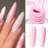 Jelly Nude Gel Nail Polish 10Ml Light Pink Peach Translucent Color UV Light Cure Gel Varnish Nail Art DIY at Home
