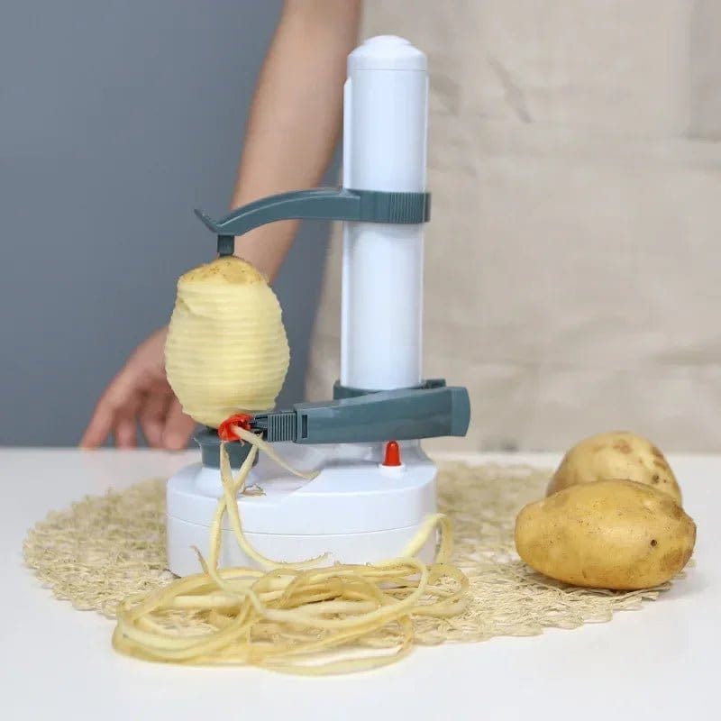 Revolutionary Multifunction Stainless Steel Electric Peeler - Effortlessly Peel Fruits and Vegetables with Three Extra Blades!