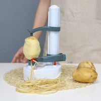 Revolutionary Multifunction Stainless Steel Electric Peeler - Effortlessly Peel Fruits and Vegetables with Three Extra Blades!