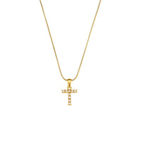18K Gold-Plated Letter Initial Necklace – Stainless Steel Snake Chain | Silver Fox Sales
