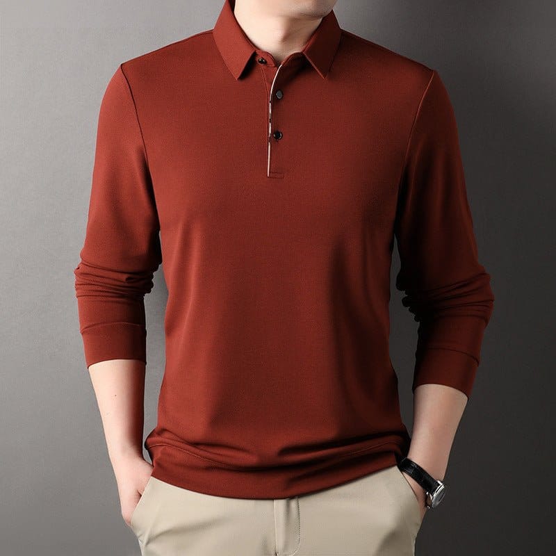 Men's Long Sleeve Polo Shirt | Silver Fox Sales