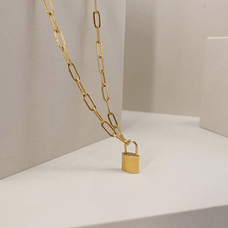 Arnaude Hardy 18k Gold-Plated Stainless Steel Necklace | Silver Fox Sales