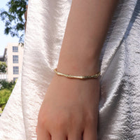 GC Bamboo Gold Bangle | Silver Fox Sales