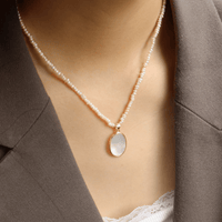 Pearl Pendant Necklace, 18k Gold-Plated Vermeil, 45cm | Silver Fox Sales
