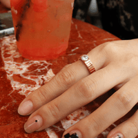 Cossete Crystal Gold Ring | Silver Fox Sales