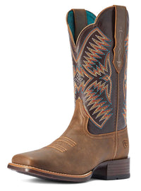 Ariat Women's Odessa StretchFit Western Boot – Fateful Brown, Wide Square Toe