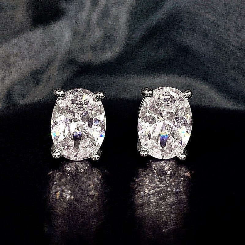 Women's Business-Style Zircon Earrings | Silver Fox Sales