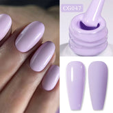 Jelly Nude Gel Nail Polish 10Ml Light Pink Peach Translucent Color UV Light Cure Gel Varnish Nail Art DIY at Home