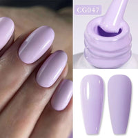 Jelly Nude Gel Nail Polish 10Ml Light Pink Peach Translucent Color UV Light Cure Gel Varnish Nail Art DIY at Home
