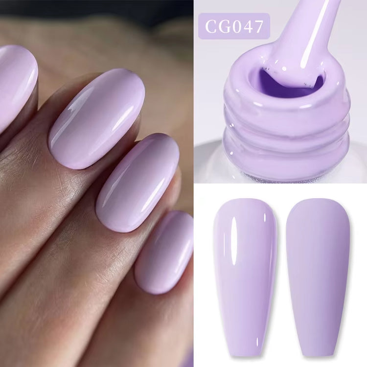 Jelly Nude Gel Nail Polish 10Ml Light Pink Peach Translucent Color UV Light Cure Gel Varnish Nail Art DIY at Home