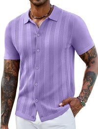 Fashionable Striped Hollow-Out Knitted Sweater For Men | Silver Fox Sales