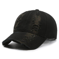 Street Hole Vintage Baseball Cap Men Do The Old Cowboy Washed | Silver Fox Sales