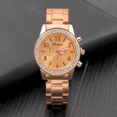 Geneva Luxury Rhinestone Watch Women Classic Watches Fashion Ladies Watch Women&