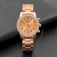Geneva Luxury Rhinestone Watch Women Classic Watches Fashion Ladies Watch Women'S Relogio Feminino Reloj Mujer Metal Wristwatch