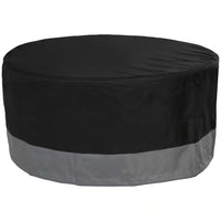 40 In. Gray/Black round 2-Tone Outdoor Fire Pit Cover