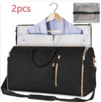 Large Capacity Travel Duffle Bag Women's Handbag Folding Suit Bag Waterproof Clothes Totes | Silver Fox Sales