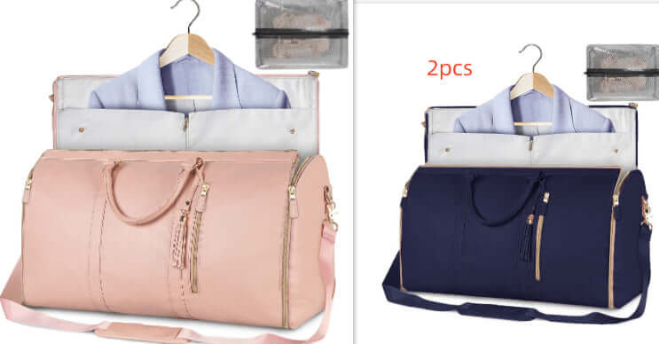 Large Capacity Travel Duffle Bag Women's Handbag Folding Suit Bag Waterproof Clothes Totes | Silver Fox Sales