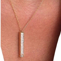 Double-layer Diamond-studded Adjustable Necklace | Silver Fox Sales