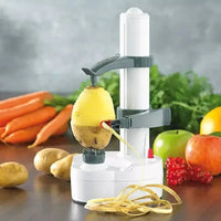 Revolutionary Multifunction Stainless Steel Electric Peeler - Effortlessly Peel Fruits and Vegetables with Three Extra Blades!