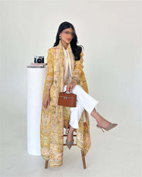Women's Elegant Flowy Cardigan – Lightweight Polyester Robe Style | Silver Fox Sales
