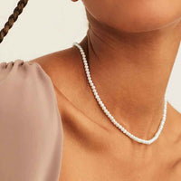 Perle Élégante Classic Pearl Choker Necklace | Silver Fox Sales