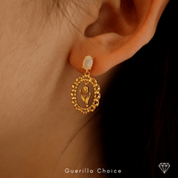 NARCISSE DAINITY 18K EARRINGS | Silver Fox Sales