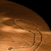 Amorette Chain Necklace, 18k Gold-Plated Vermeil, 50cm | Silver Fox Sales